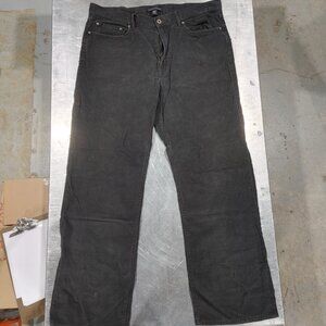 Good Condition Banana Republic Straight Fit Black Corduroy Jeans Size 38x32
